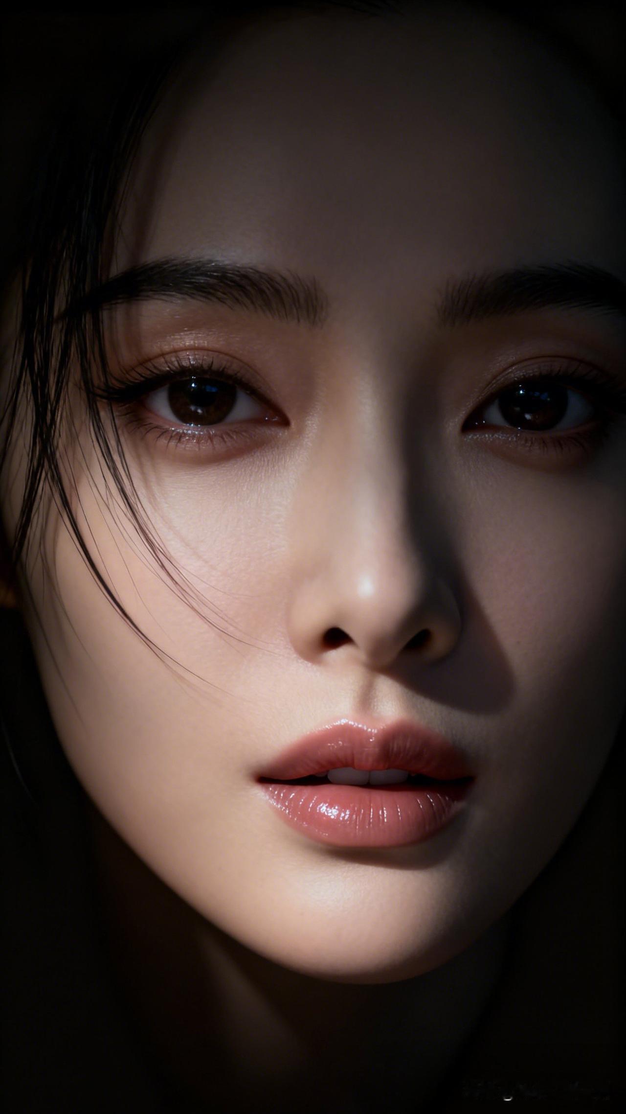 轻纱遮面，唇若樱红。女星谁最耀眼温柔眼眸，红唇轻启，美若天仙。