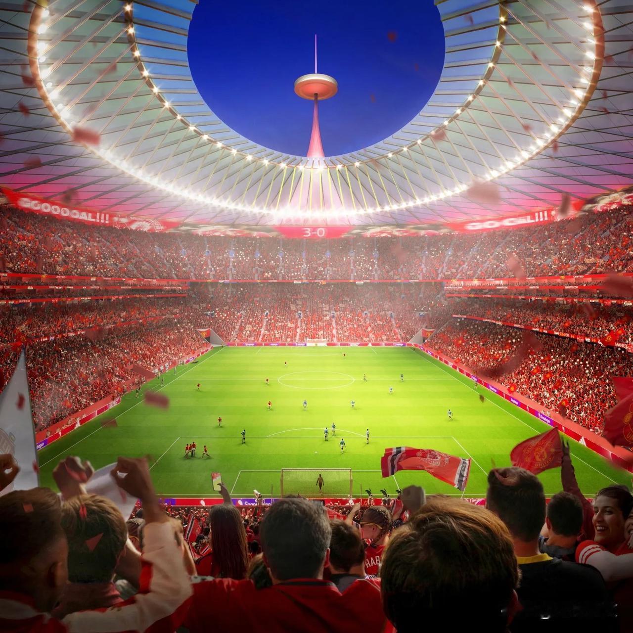 曼联计划新建的10万人体育场预算可能突破30亿英镑（约合人民币280亿元），较最