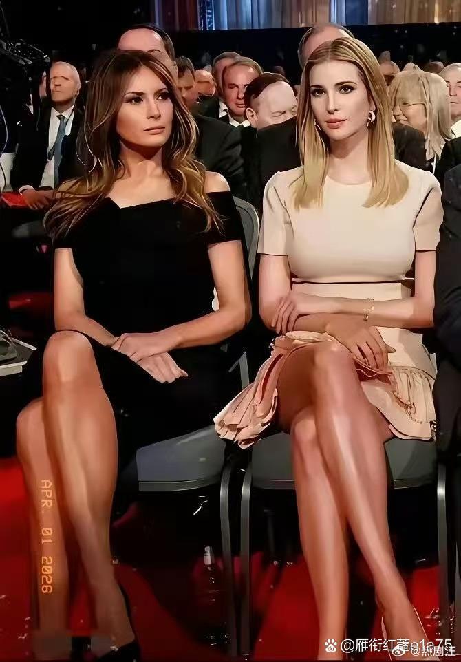 伊万卡和梅拉尼娅同框，一张十分珍贵的照片