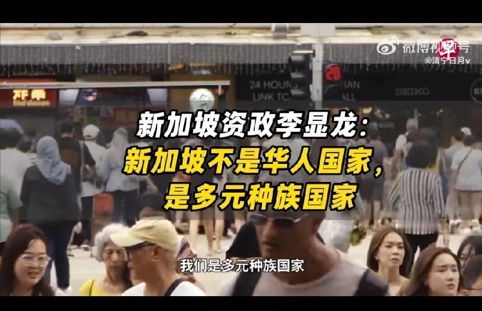 新加坡资政李显龙：新加坡不是华人国家，是多元种族国家。李显龙说：我们（新加坡