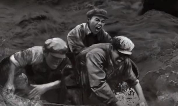1949年，3名侦察员误入一间破旧牛棚，一名战士刚躺下，突然一阵疼痛，伸手往草堆