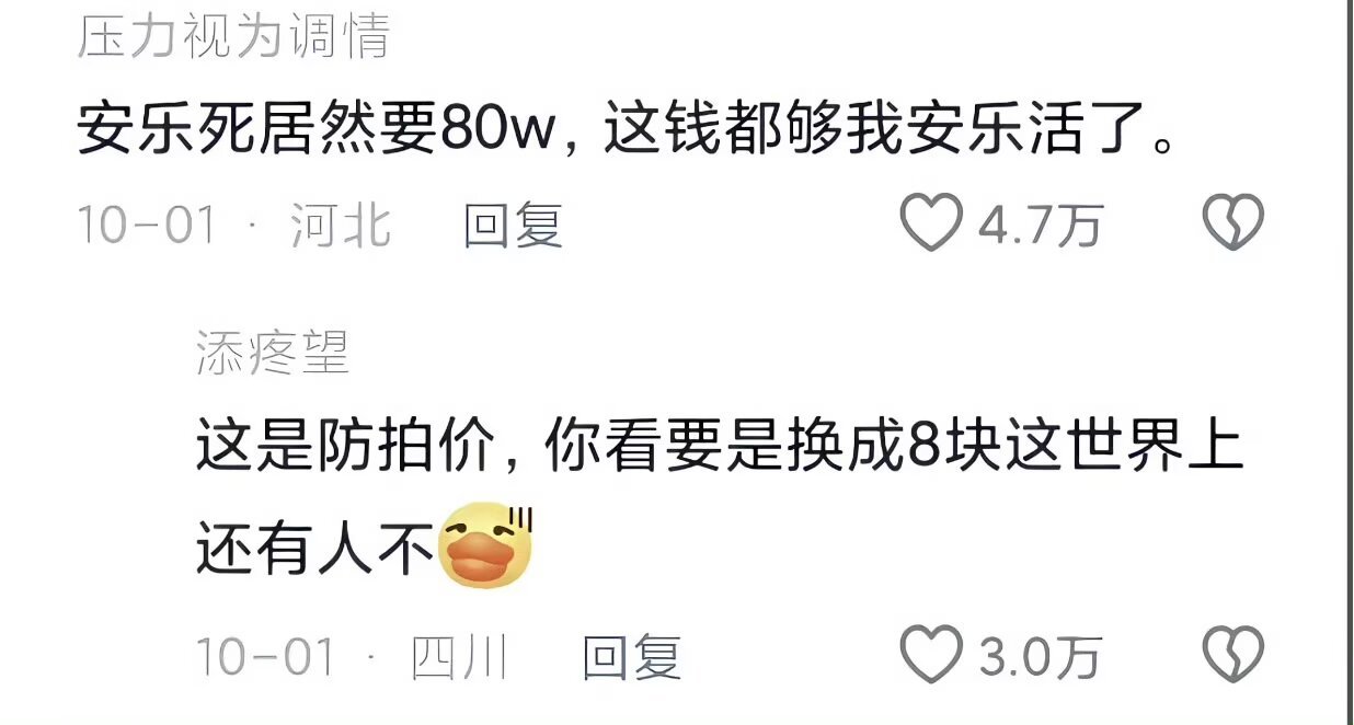 安乐死换成八块立马疯狂购入​​​