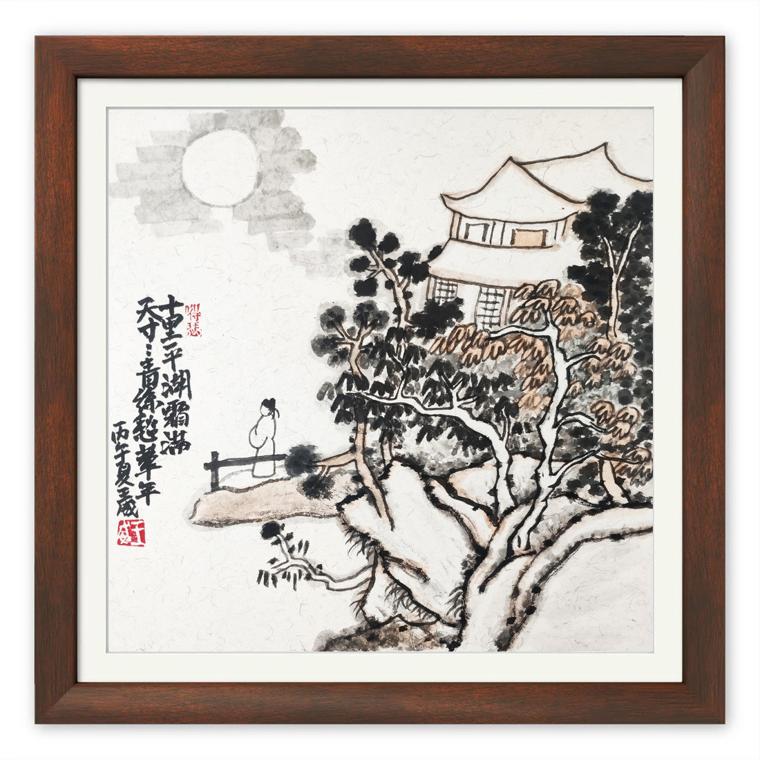 小画，十里平湖霜满天，寸寸青丝愁华年。这就是中国风遇见艺术