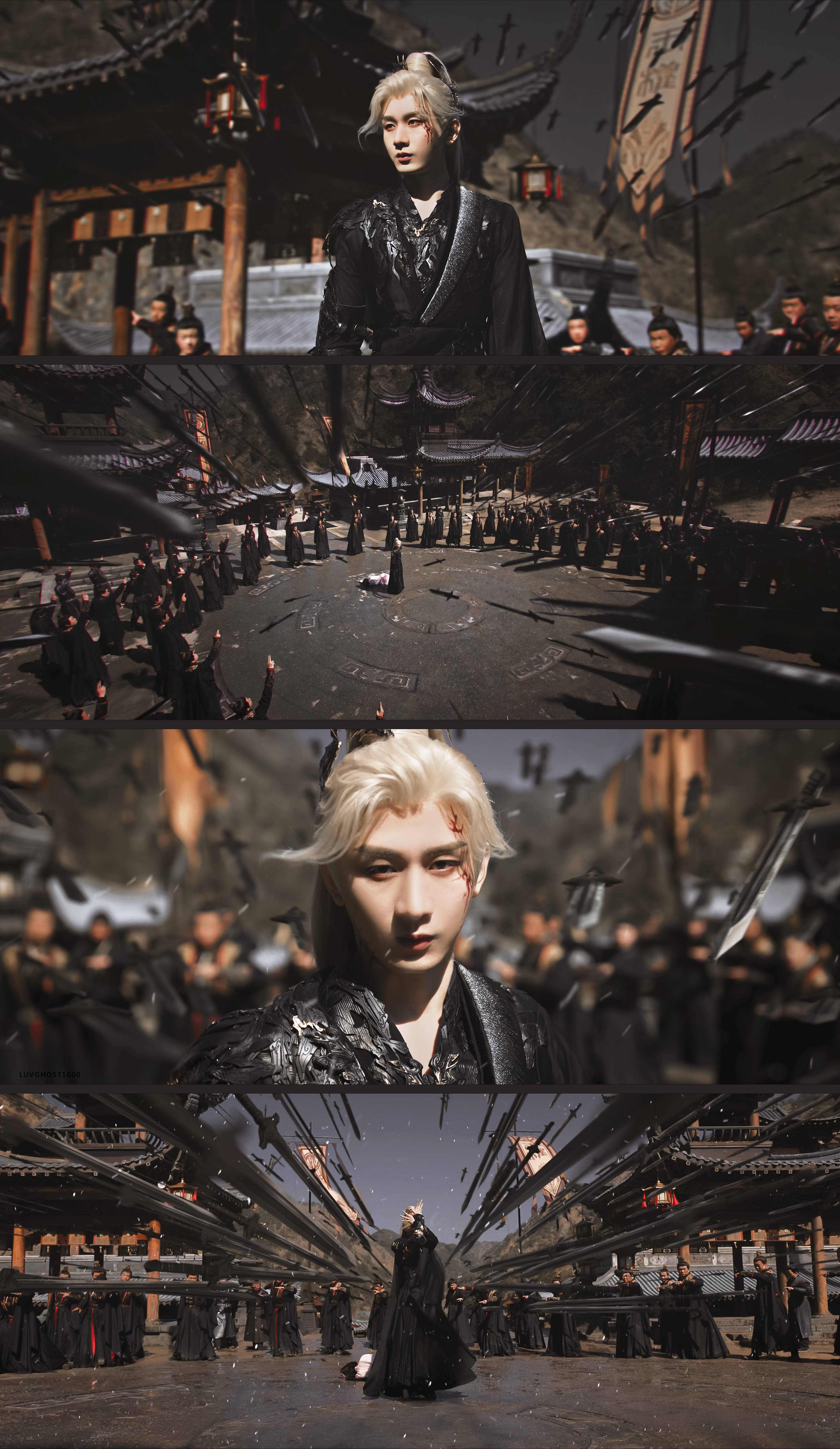 苍天啊怎会有如此帅炸天的人！！！！！！[笑着哭][笑着哭][笑着哭][笑着哭]成毅白发脸