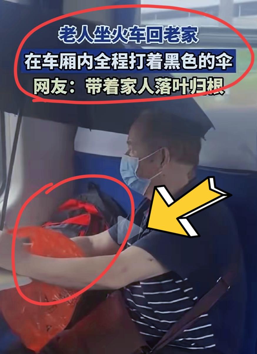 虽然死者为大，在带着骨灰坐动车，还全程打着伞，路过车厢的人，同车厢的人，还是