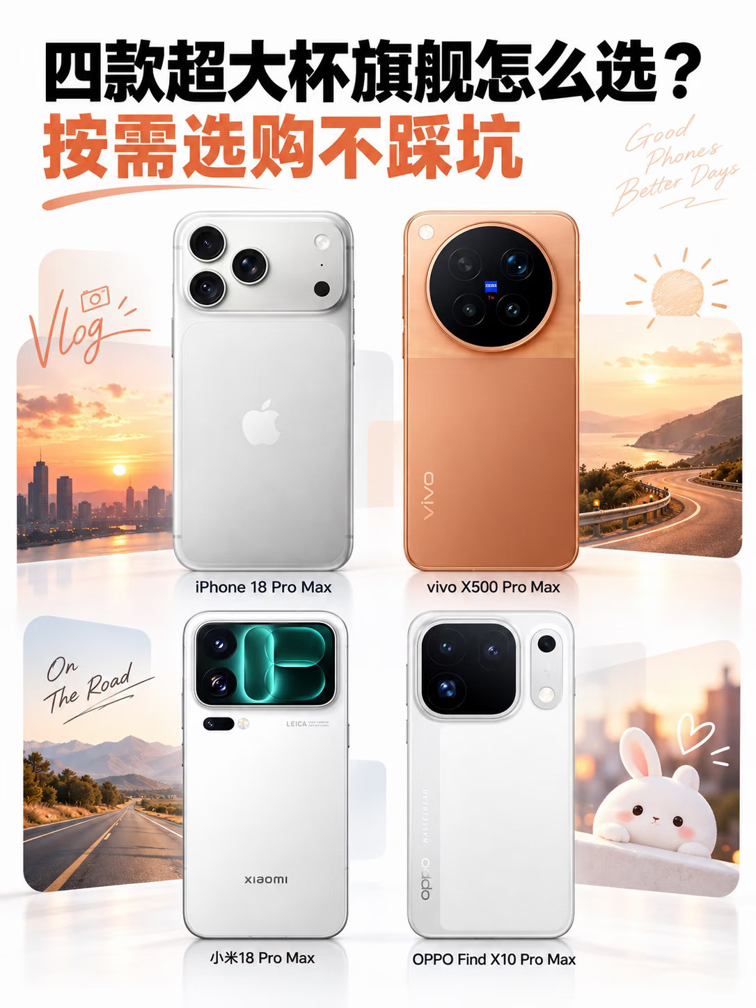 四款超大杯旗舰怎么选？按需选购不踩坑