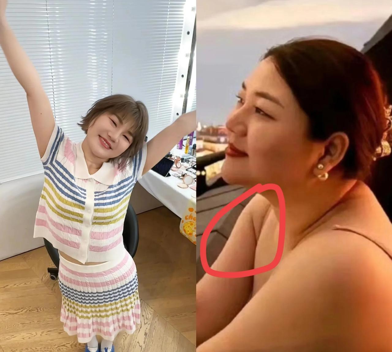 起猛了！刷视频时我发现一个娇小可爱的美女，居然是原来230斤的杨天真！谁能