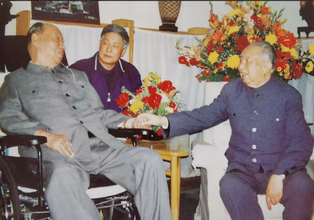1997年，76岁华国锋探望95岁彭真，紧握双手不聊政事，只叙乡情刷到这张老