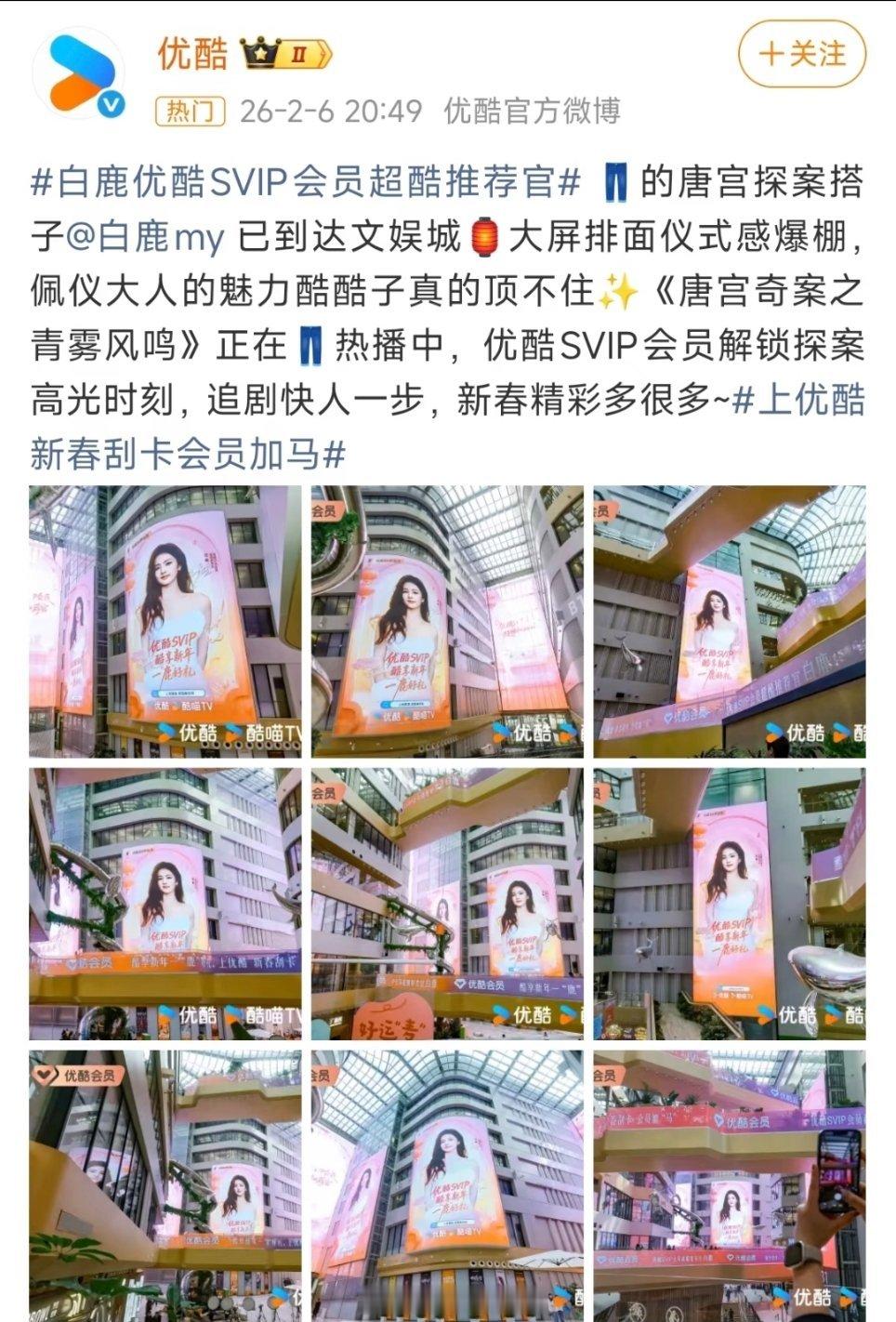 妈呀这才是业内知道的含金量吧三平台都争着抢着白鹿，内娱少有艺人拥有爱奇艺、优