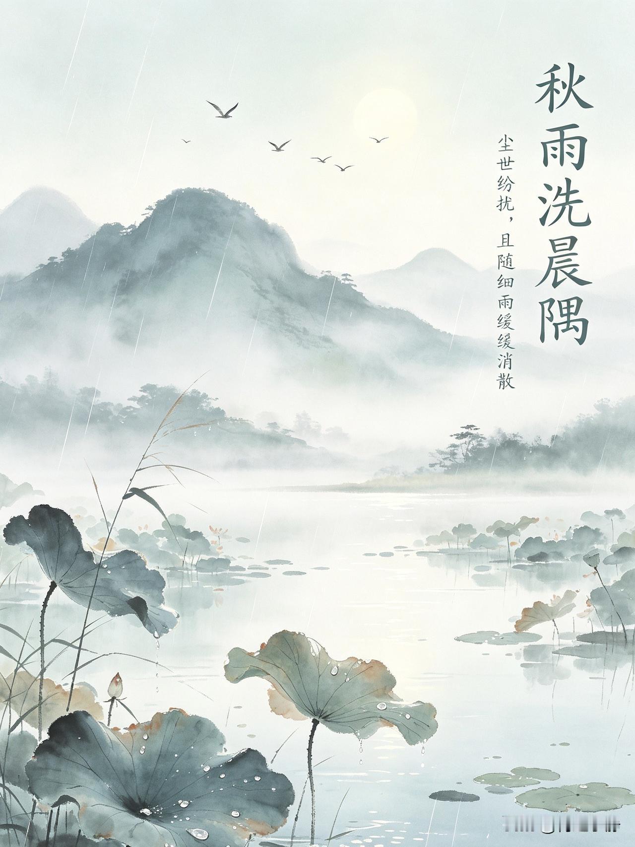 🍂²⁰²⁶/₀₈.₂₇ᵕ̈周四｜秋雨清晨☔️🍃𝐆𝐨𝐨𝐝𝐌?