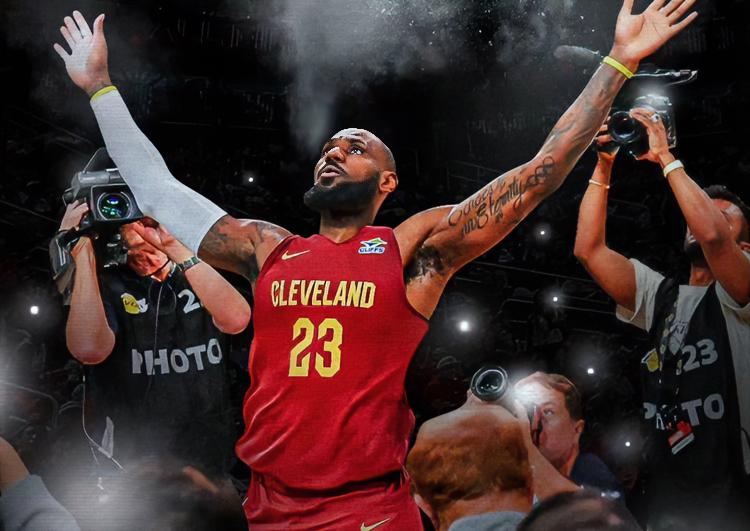 米切尔：登哥，我们是不是要提前准备挖湖人墙脚了？把老詹弄过来了。哈登：那得你发