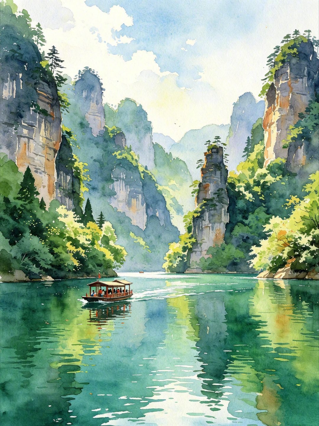 张家界的夏天，即将开启水墨仙境。​​​