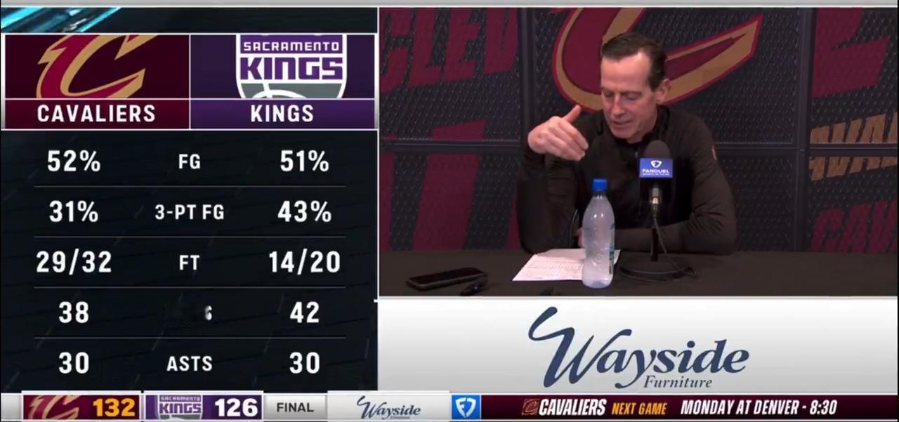 骑士主帅赛后盛赞哈登：他太聪明了！他总能让别人变得更好！阿特金斯赛后接受采访