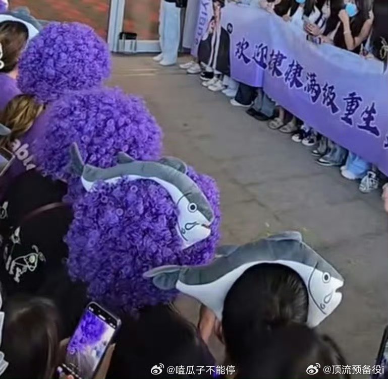 你们王鹤棣粉丝好搞笑哈哈带着爆炸头去接机，结果哥看到了并且点赞👍👍​​​