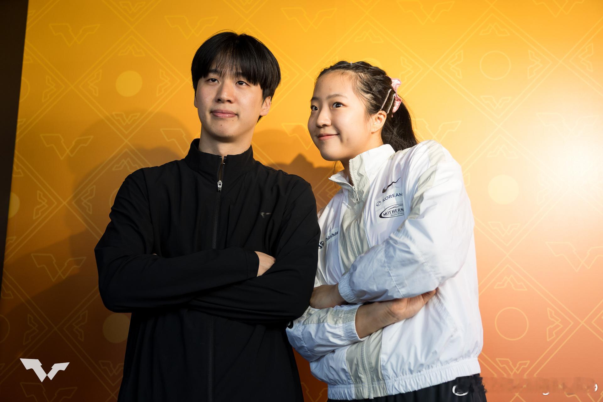 WTT香港总决赛2025申裕斌、林钟勋照相亭📸️好萌的饼饼✌🏻帅气的教练