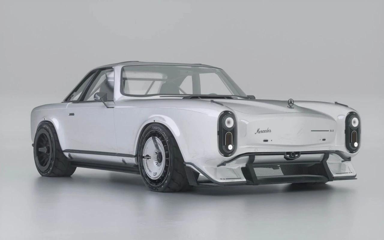 肖恩·巴克斯利创作奔驰TWO8eSL概念车，将1960年代标志性的280SL重新