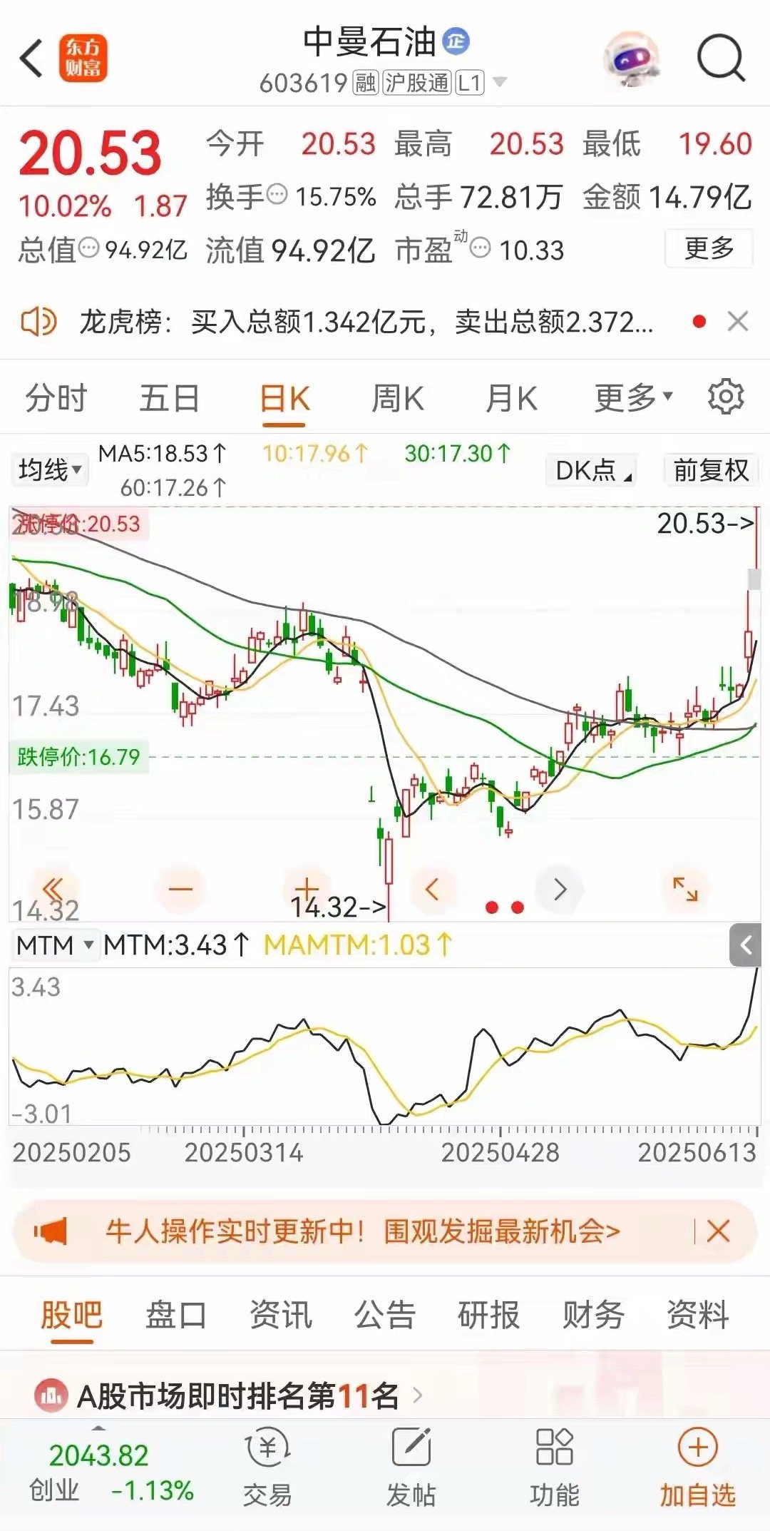 下周的股票策略。下周股票策略还得看中东，如果中东战争持续扩大，以色列把伊朗的石油