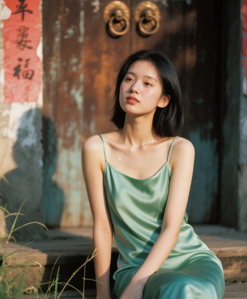 初恋白月光！连衣裙勾勒的少女温柔轮廓