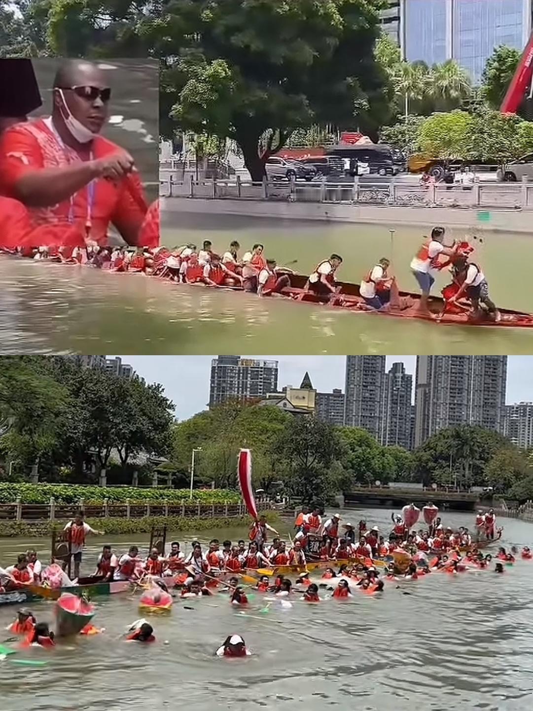 请黑人女婿来划船，气得老祖宗掀翻两条船。其实猎德村有苦说不出，这不仅要被隔壁