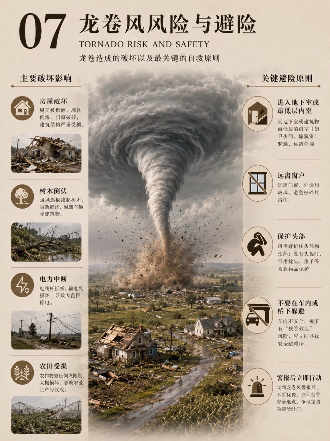 7月6日晚湖北鄂州、黄冈突发龙卷风。由超级单体风暴引发。就是那种特别强的雷暴云，