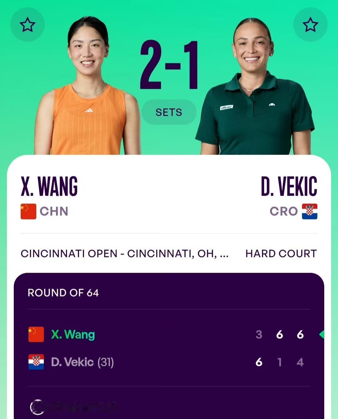 一觉醒来，惊天喜讯传来，辛辛那提1000赛，中国金花双双逆转晋级。WTA100