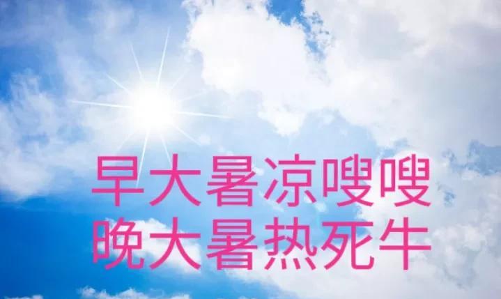 “早大暑凉嗖嗖，晚大暑热死牛”，今年大暑在哪？有啥预兆？答案来了时间到了7月1