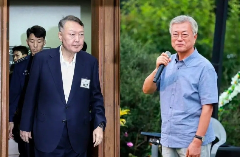 尹锡悦明显瘦了，短短的80多天，精神内耗的相当厉害，头发差不多都白了，人也不那么