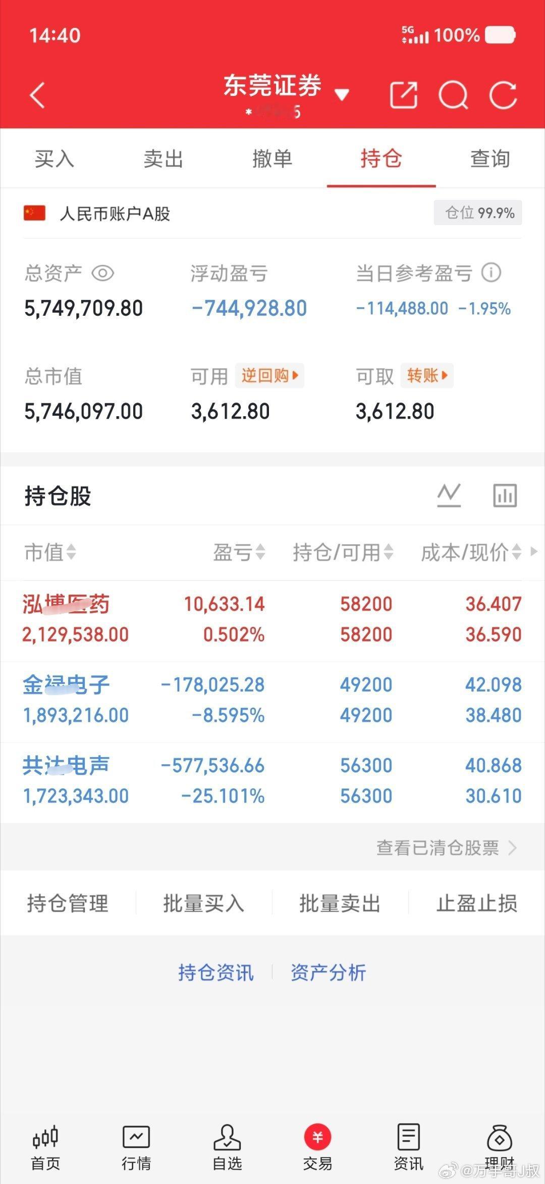 真实记录20w本金，目标一年翻10倍，一年做200w（第181天）持有：0026