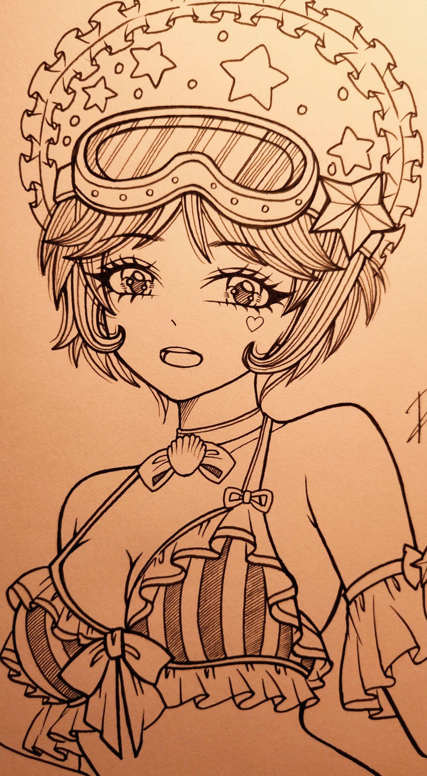 夏日比基尼小特OOC手绘