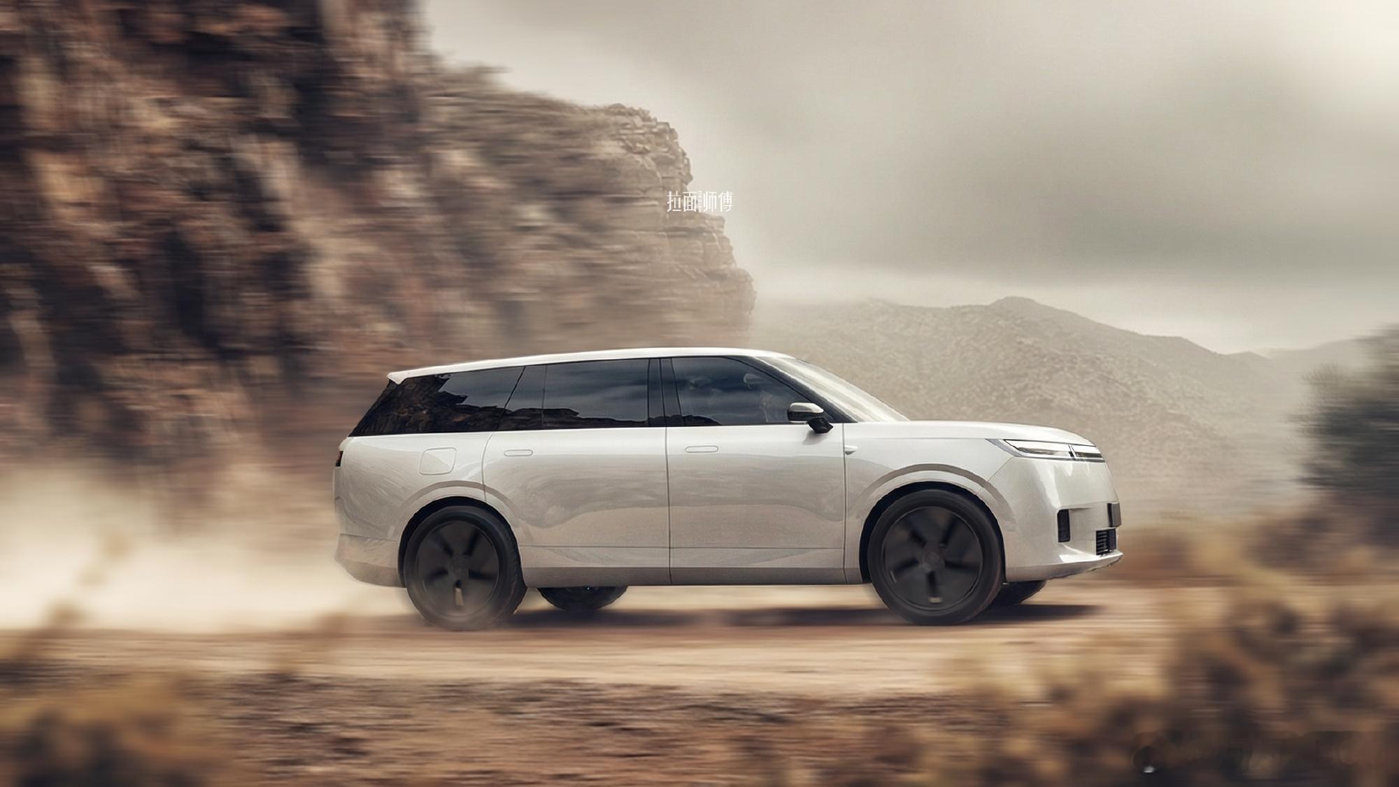 网友拍到的小鹏G01伪装车，以及拉面师傅的非官方渲染图。如图所示，造型极度简洁，