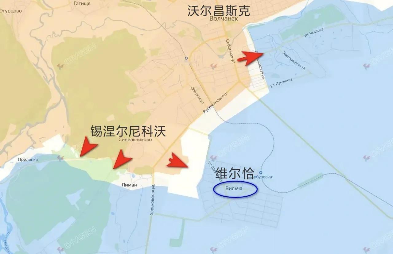 由于乌军指挥部之前将哈尔科夫州北部沃尔昌斯克战斗力最强的部队调往波克罗夫斯克（红