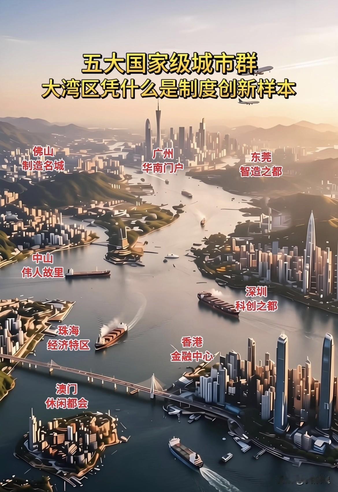 五大国家级城市群，大湾区凭什么能成为标杆？中国明确定位的五大国家级城市群，虽各有