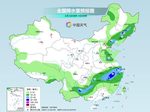 今明两天全国高温逐渐增多, 明起南方将再度进入多雨模式