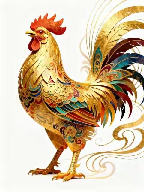 金鸡报晓辞旧岁，雄鸡一唱天下白，旭日东升幸福来。[玫瑰][玫瑰][玫瑰]