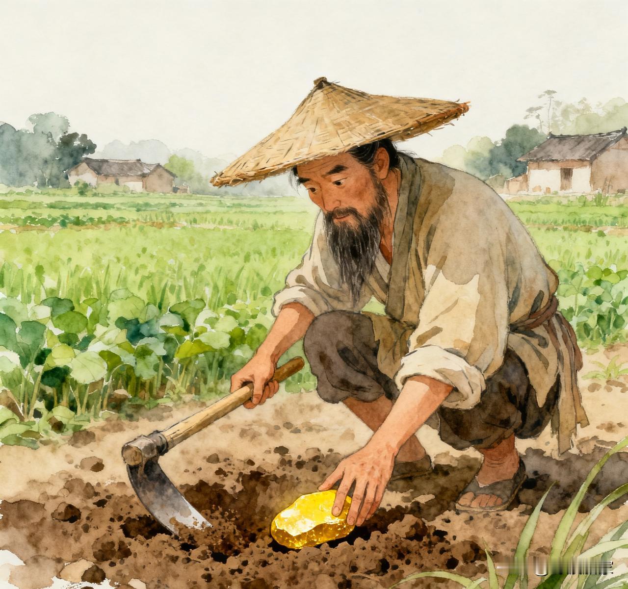 见利不贪的三个古人。一、管宁与华歆一同在园中锄菜，发现地上有片金子。管宁视