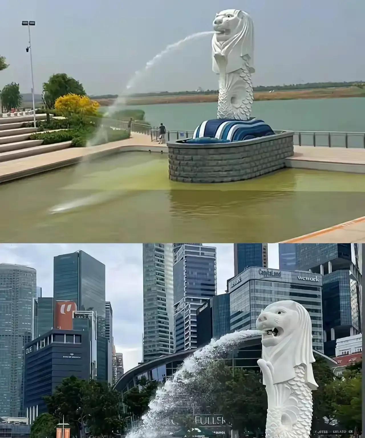在天津有一座和新加坡一模一样的鱼尾狮，遭到了众多网友的嘲笑，他们不关缘由的嘲辱，