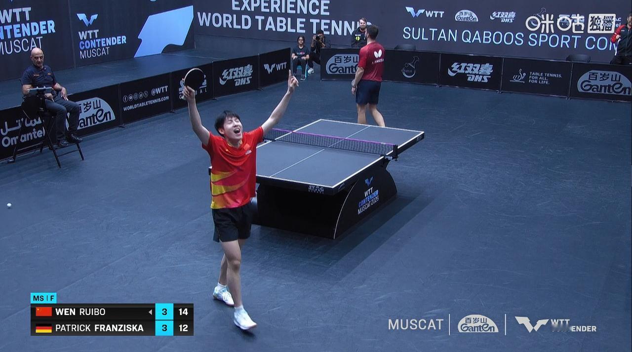 中原“莽夫”笑到了马斯喀特常规赛的最后呀，恭喜小将温瑞博！[呲牙笑]不得不说，