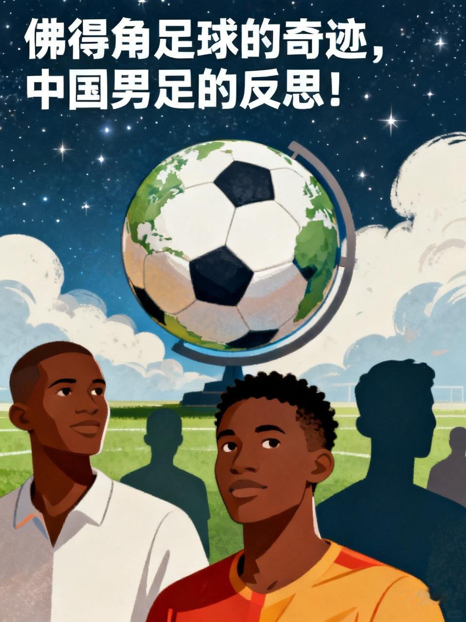 佛得角足球的奇迹，中国男足的反思！昨晚阿根廷与佛得角的比赛，佛得角队的表现堪