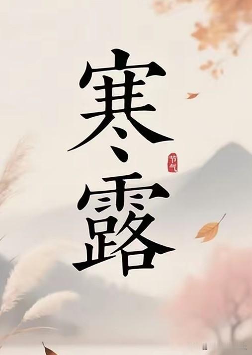 提醒大家注意了，今天就要正式进入寒露节气。寒露是二十四节气中的第17个，