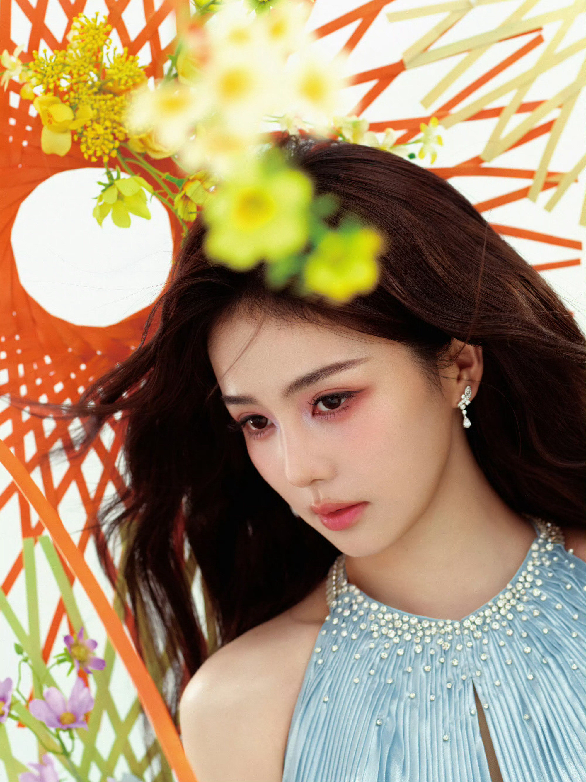 谁被白鹿这一幕戳中了？白鹿穿着礼裙跑进来这一幕白鹿奔跑吧公主奔跑吧直播发布会进