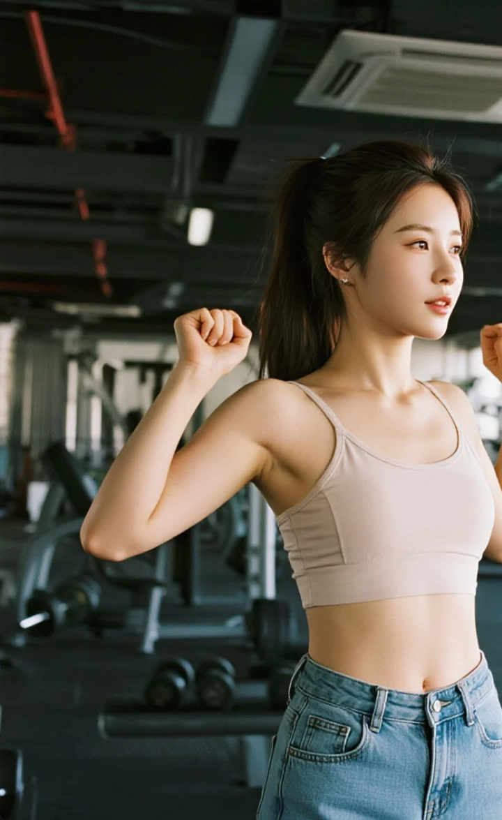 力量与美的交响曲：美女健身图集震撼来袭