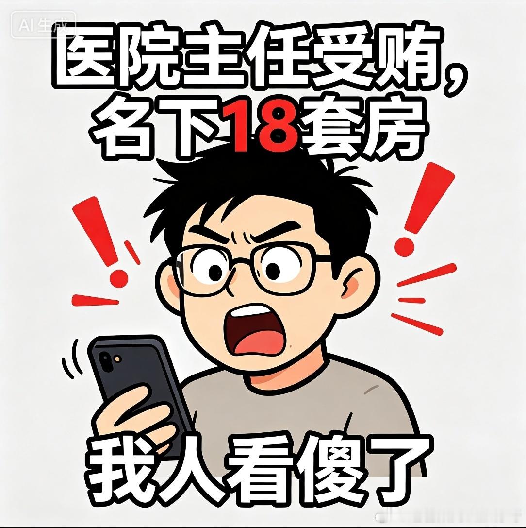天津某医院放射科主任受贿2392万、名下18套房！这不仅仅是数字的震撼，更是信任