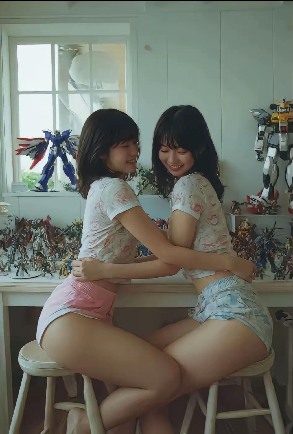 两个美女你喜欢哪个？