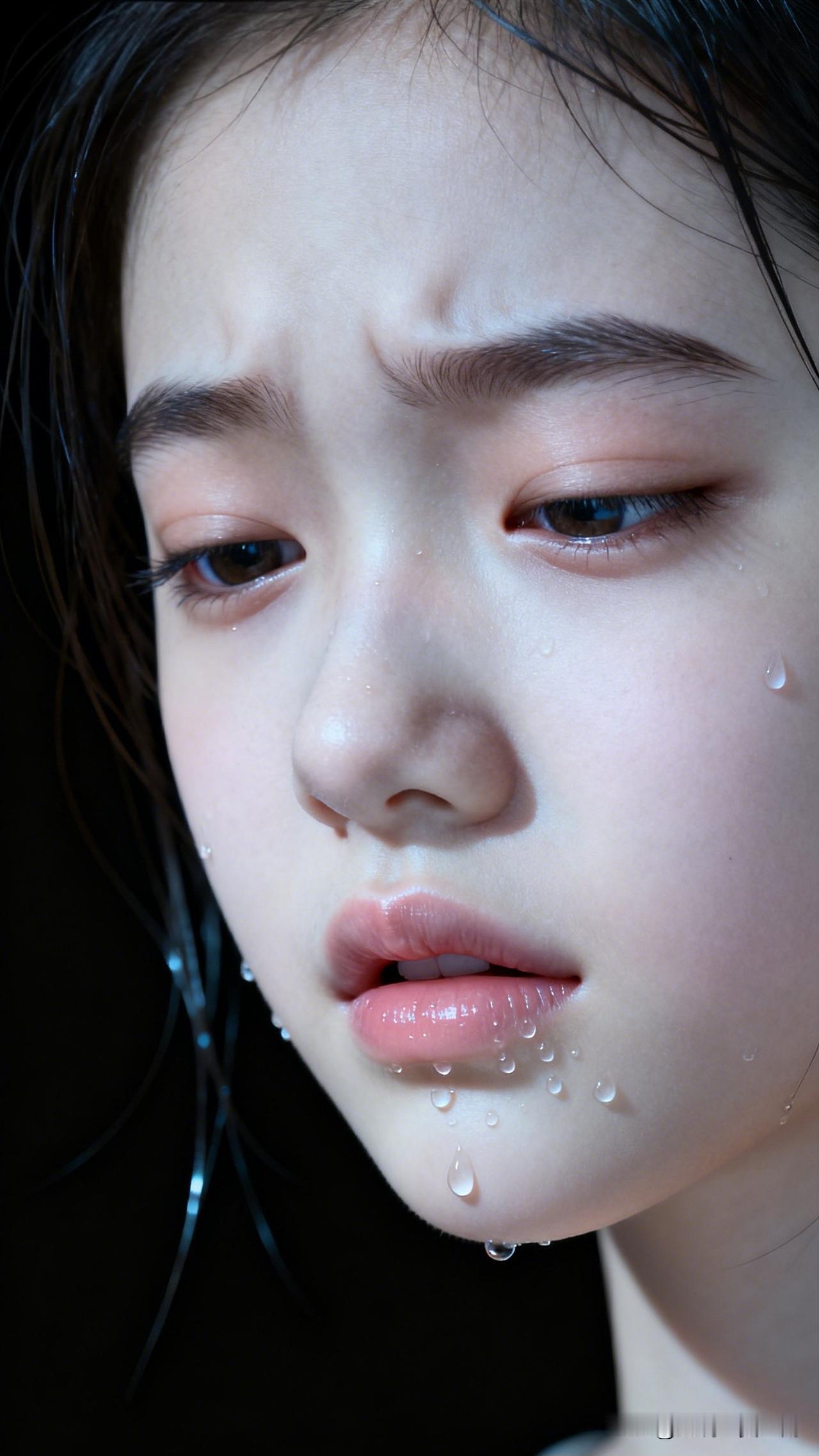 泪湿胭脂雨，情深似海深。美女的美丽体现在何处呢？水润肌肤，自然之美