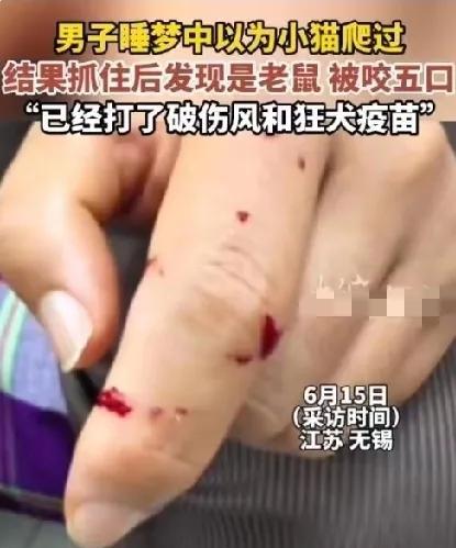 6月15日晚上，江苏无锡一男子困了，上床睡觉。为防蚊虫叮咬，放下了蚊帐。他关了灯