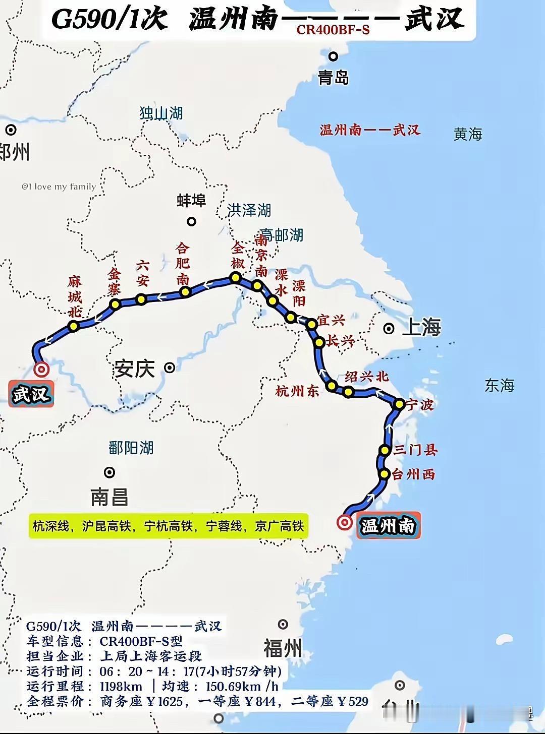 武汉至温州南高铁线路绕到南京去了！武汉到温州的高铁线路如果经江西南昌直接到温州