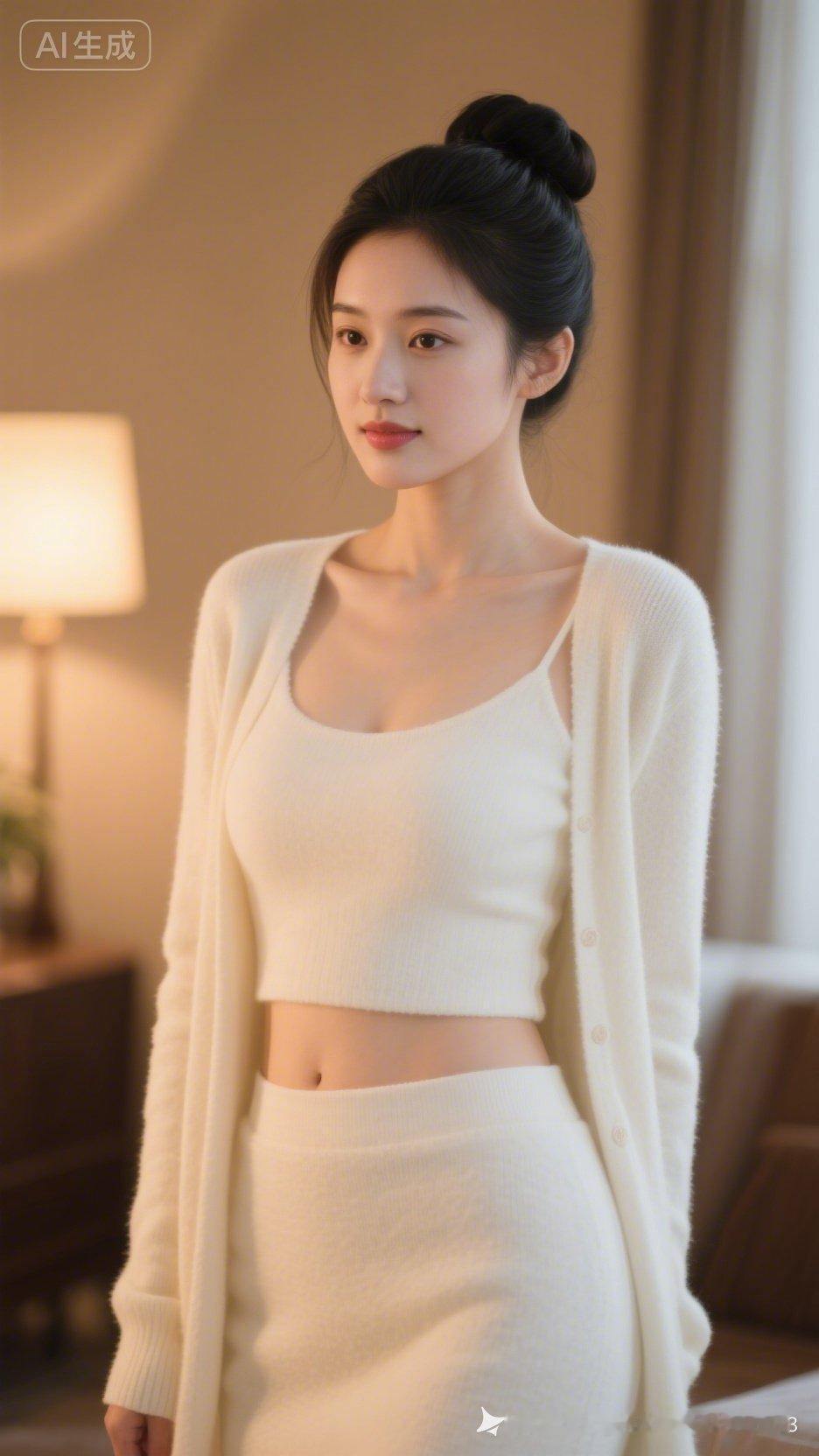 温柔优雅的白色穿搭，简约而不失时尚感。