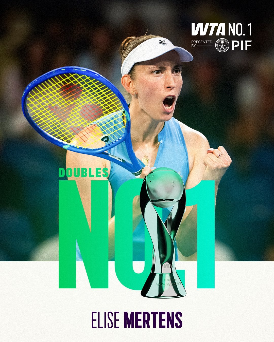 重返双打球后宝座🔝排名观察在澳网搭档张帅夺冠后，梅尔滕斯本周的PIFWTA