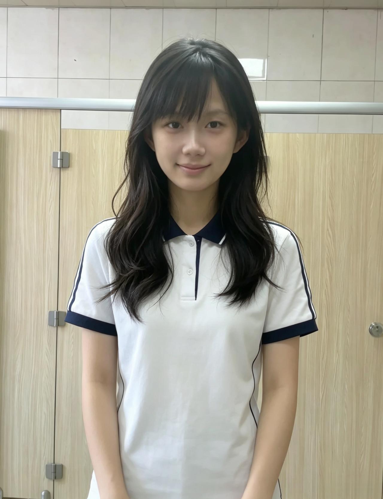 同样清澈的眼眸同样温柔的嘴角换一身衣裳就换一种青春的色调～运动服里，