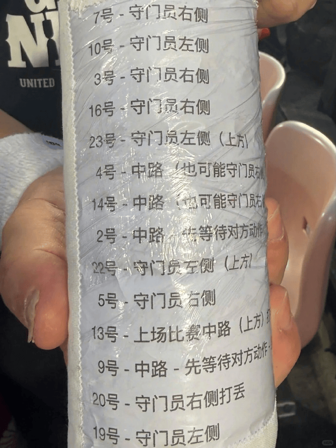 点球大战后, 乌兹别克斯坦门将把李昊的“小抄”扔到看台上